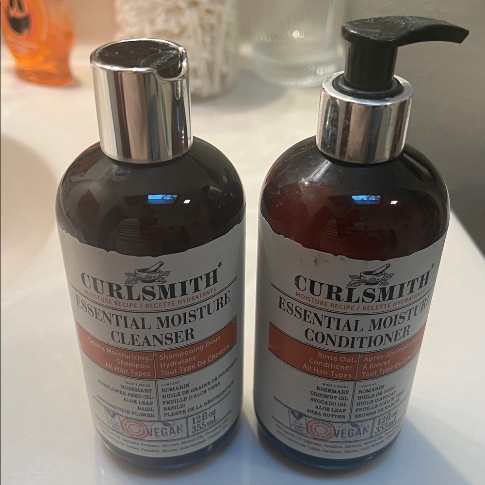 Curlsmith Essential Moisture Cleanser and Conditioner Set
